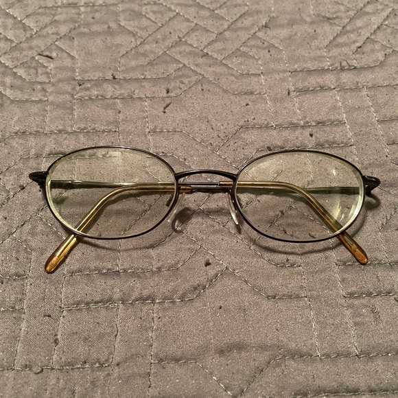 👓 FOSSIL prescription wire rim glasses with case - Picture 4 of 5